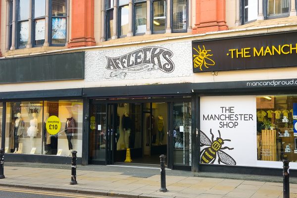 The entrance to Afflecks.